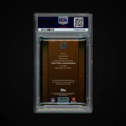 2008 Topps Letterman Peyton Manning #JNPPM PSA 8 on Beezie.