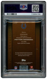 2008 Topps Letterman Peyton Manning #JNPPM PSA 8 on Beezie.
