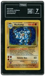 1999 Base Set Machamp #8 TAG 7 on Beezie.