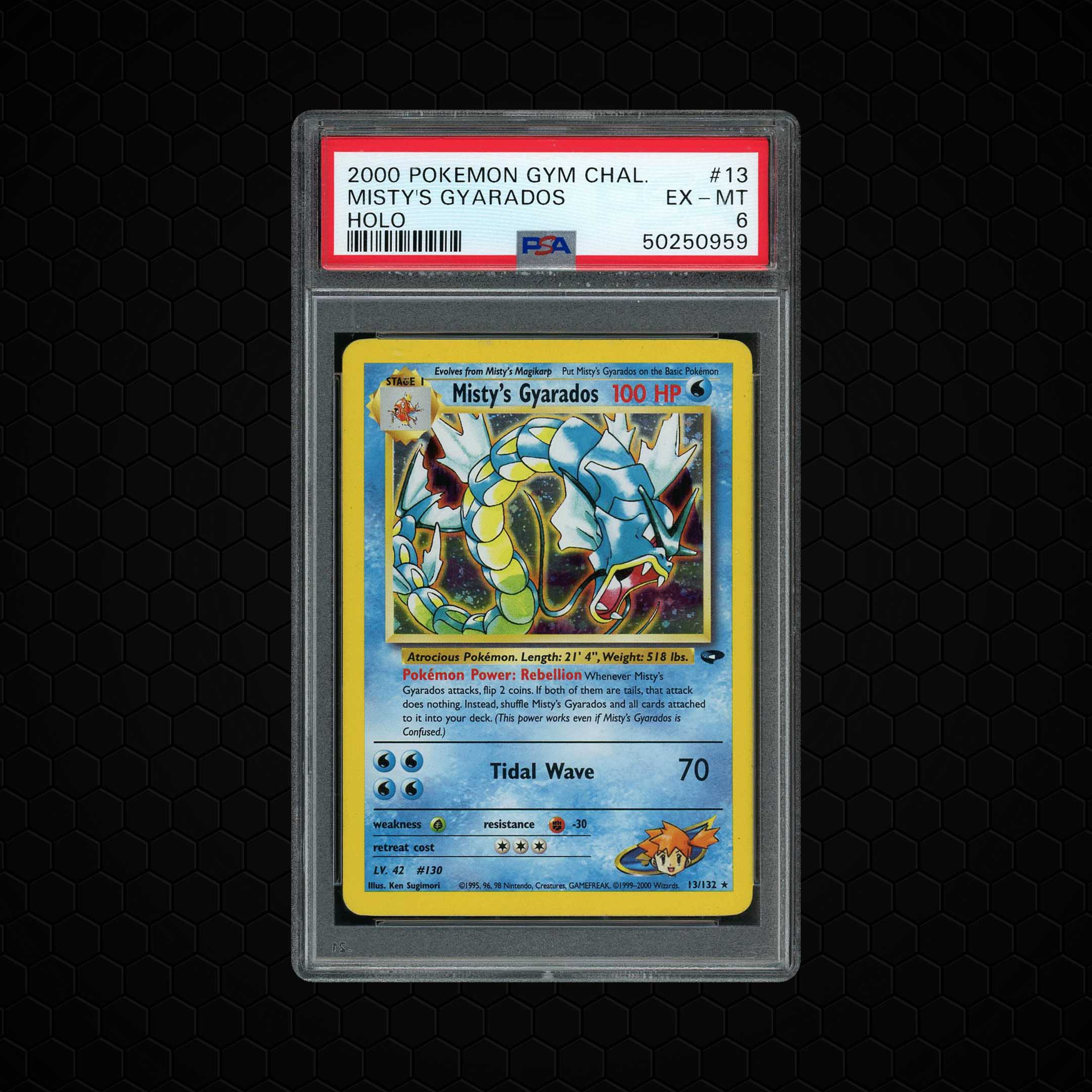 2000 Gym Challenge Misty's Gyarados #13 PSA 6