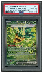2024 Twilight Masquerade Teal Mask Ogrepon EX #211 PSA 10 on Beezie.