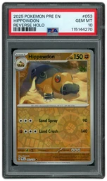 2025 Prismatic Evolutions Hippowdon #53 PSA 10 on Beezie.