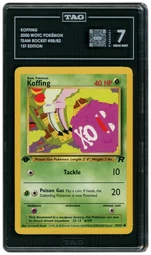 2000 Team Rocket Koffing #58 TAG 7 on Beezie.