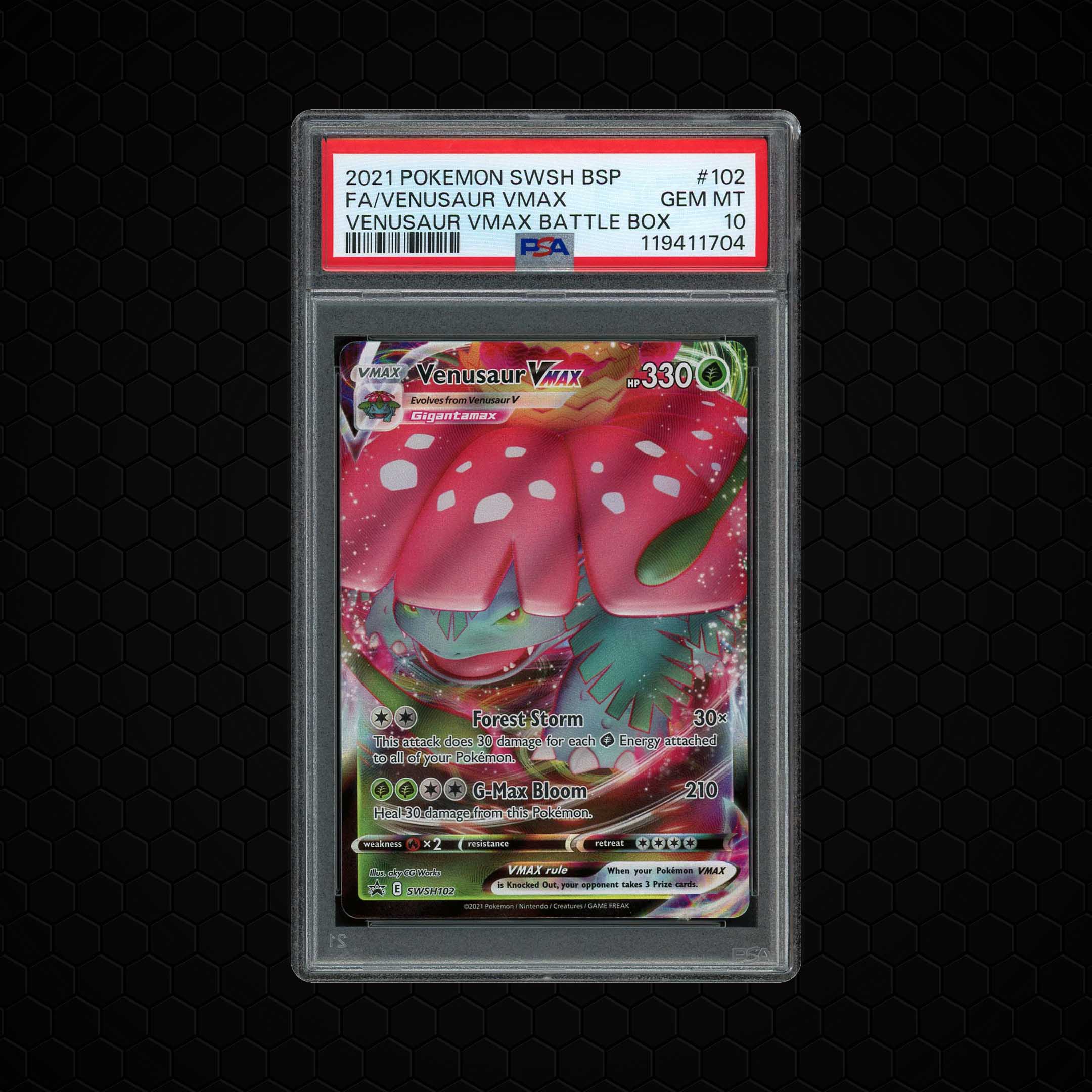 2021 Black Star Promo Venusaur VMAX #102 PSA 10