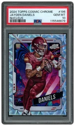2024 Topps Cosmic Chrome Jayden Daniels #196 PSA 10 on Beezie.