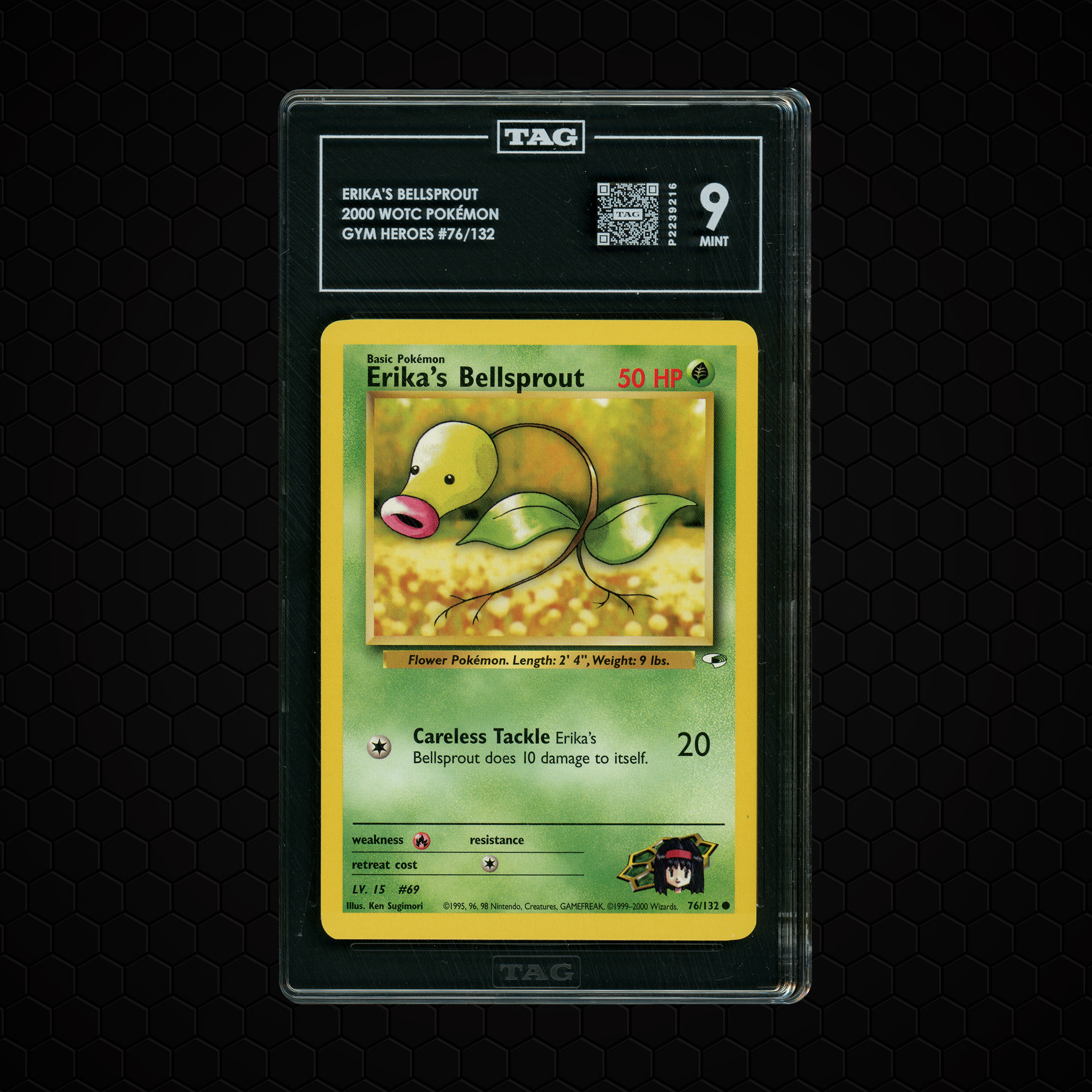 2000 Gym Heroes Erika's Bellsprout #76 TAG 9