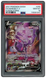 2021 Fusion Strike Genesect V #255 PSA 10 on Beezie.