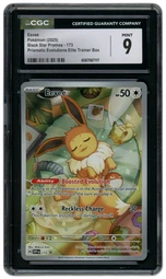 2025 Black Star Promo Eevee #173 CGC 9 on Beezie.