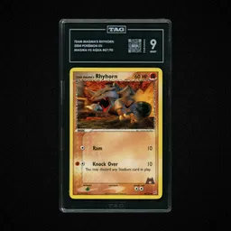 2004 EX Team Magma vs Team Aqua Team Magma's Rhyhorn #67 TAG 9 on Beezie.