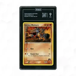 2004 EX Team Magma vs Team Aqua Team Magma's Rhyhorn #67 TAG 9 on Beezie.