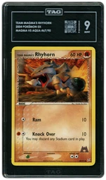 2004 EX Team Magma vs Team Aqua Team Magma's Rhyhorn #67 TAG 9 on Beezie.