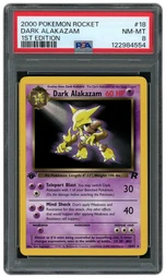 2000 Rocket 1st Edition Dark Alakazam #18 PSA 8 on Beezie.