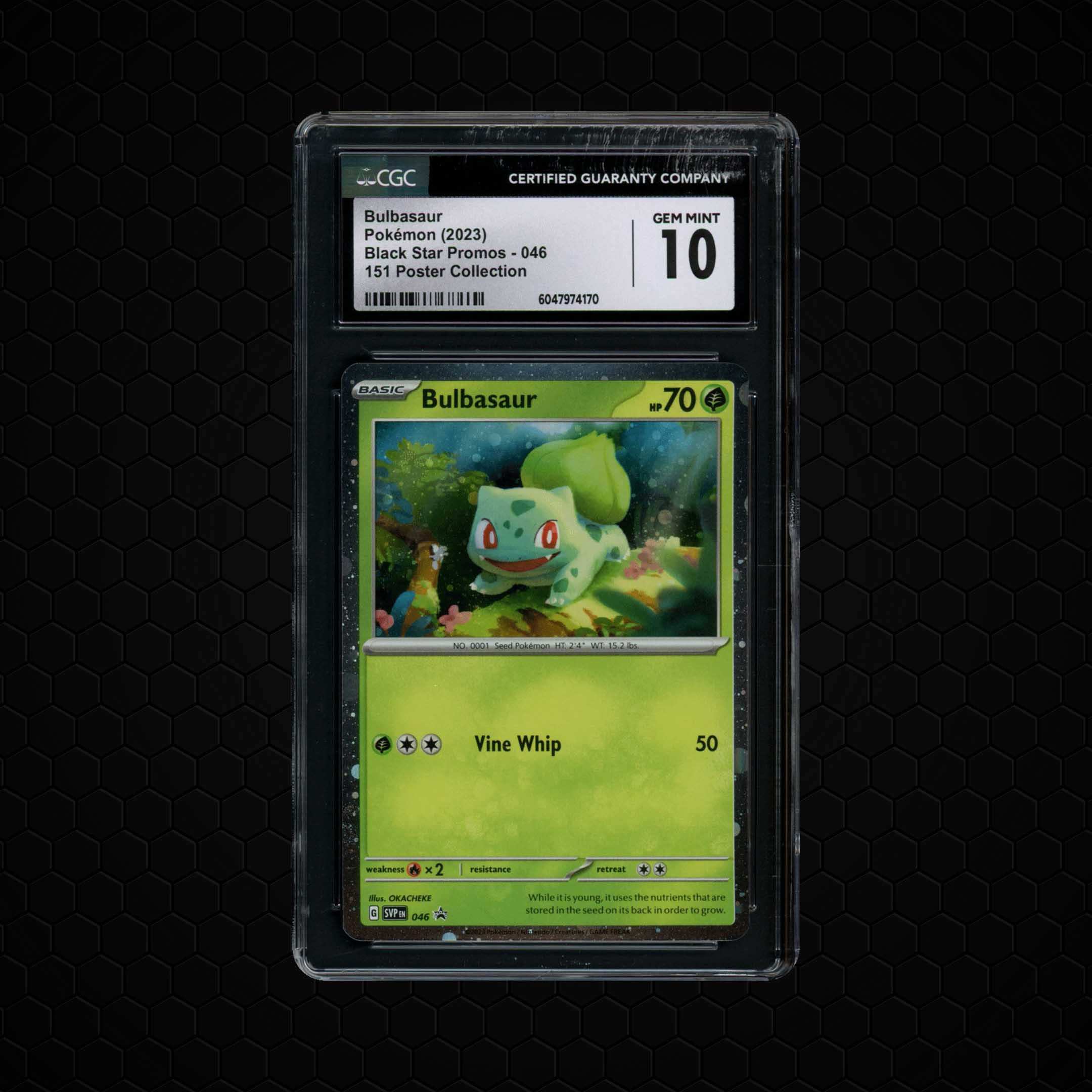 2023 Black Star Promos Bulbasaur #46 CGC 10