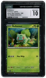 2023 Black Star Promos Bulbasaur #46 CGC 10 on Beezie.