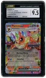 2025 Prismatic Evolutions Flareon EX #14 CGC 9.5 on Beezie.