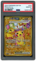 2024 Surging Sparks Pikachu ex #247 PSA 10 on Beezie.