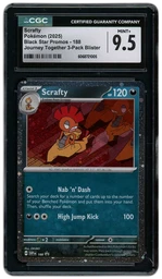2025 Japanese Black Star Promos Scrafty #188 CGC 9.5 on Beezie.