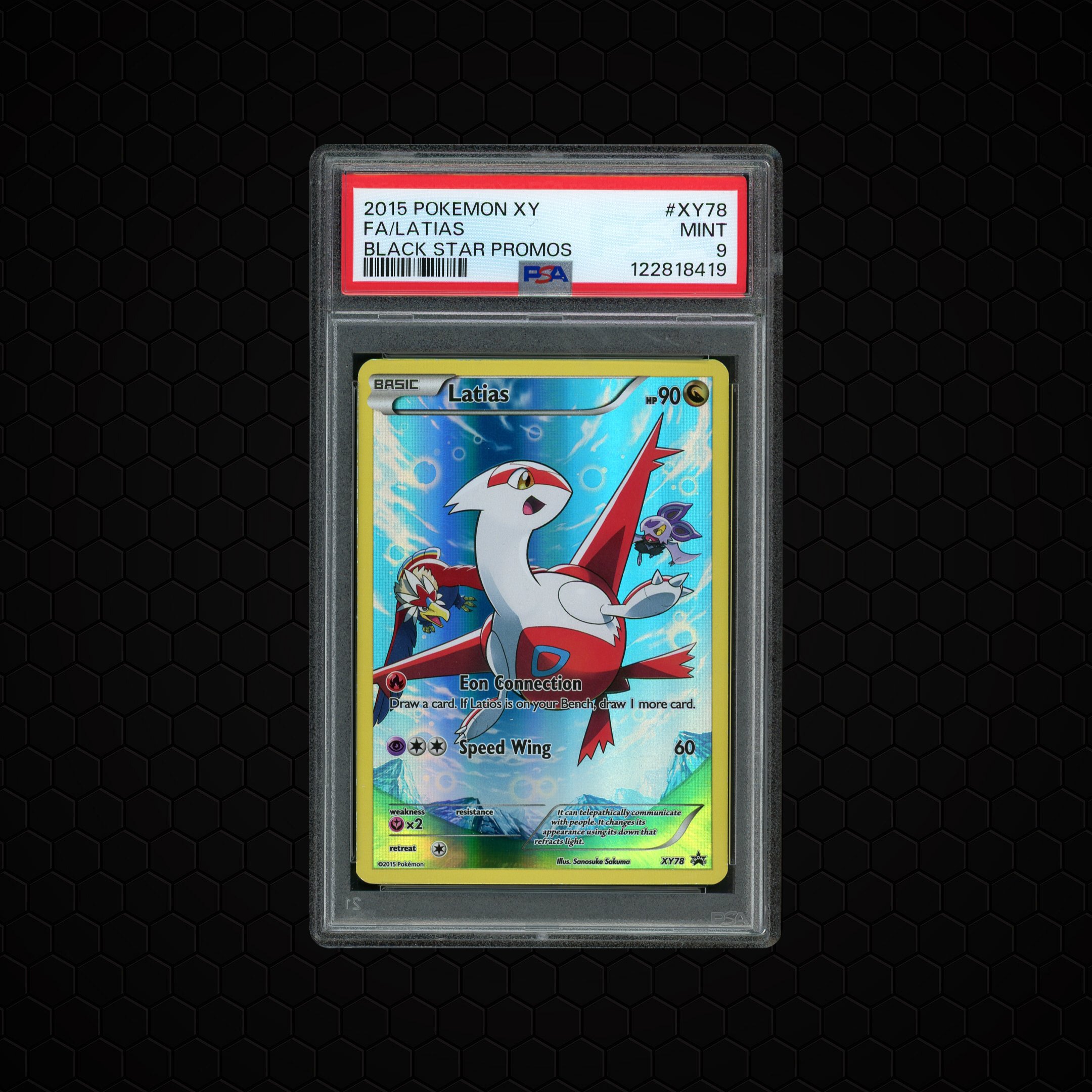 2015 Black Star Promo Latias #XY78 PSA 9