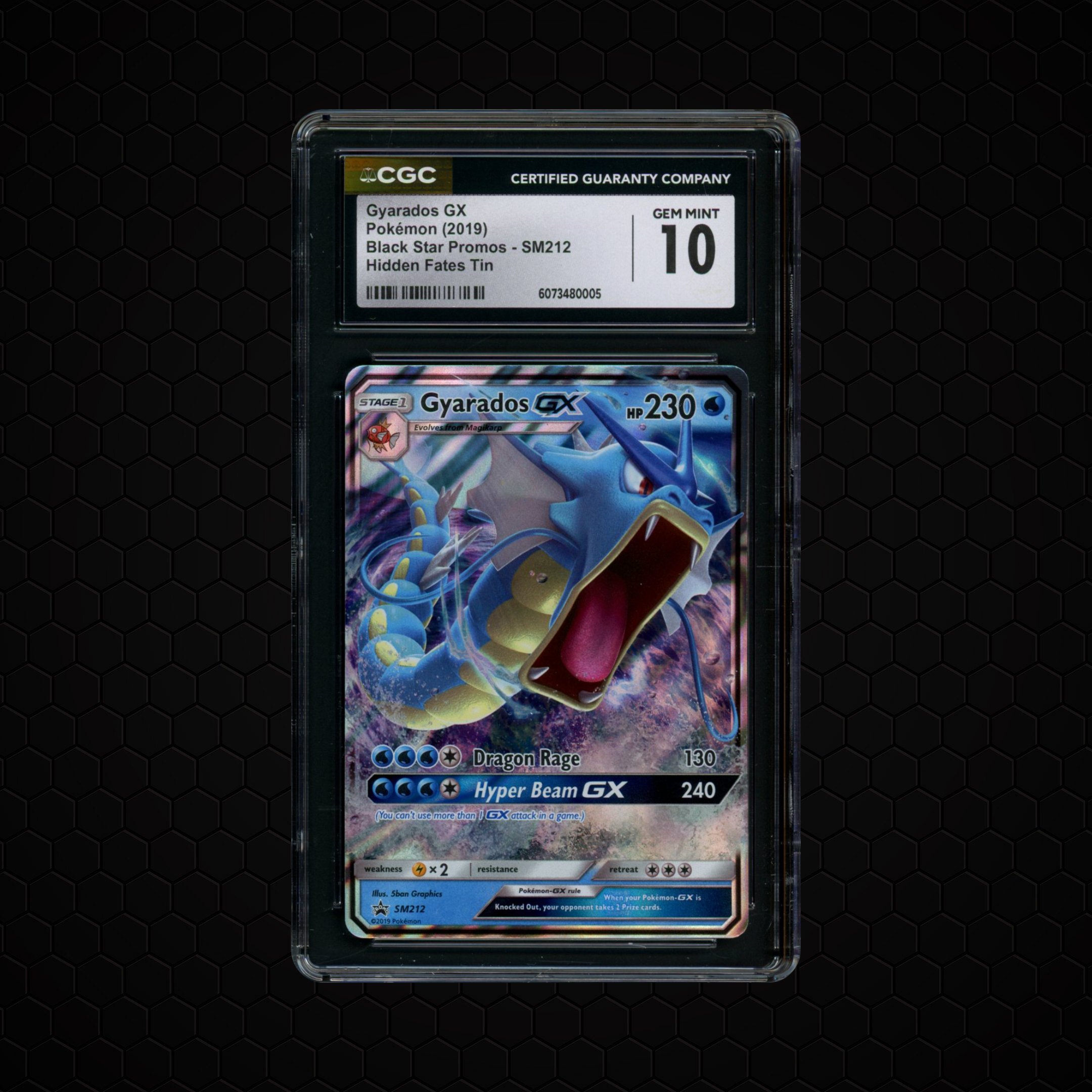2019 Black Star Promo Gyarados GX #SM212 CGC 10