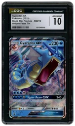 2019 Black Star Promo Gyarados GX #SM212 CGC 10 on Beezie.