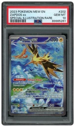 2023 Pokemon 151 Zapdos ex #202 PSA 10 on Beezie.