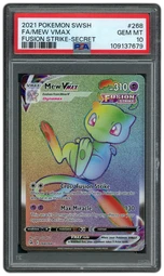 2021 Fusion Strike Mew VMAX #268 PSA 10 on Beezie.