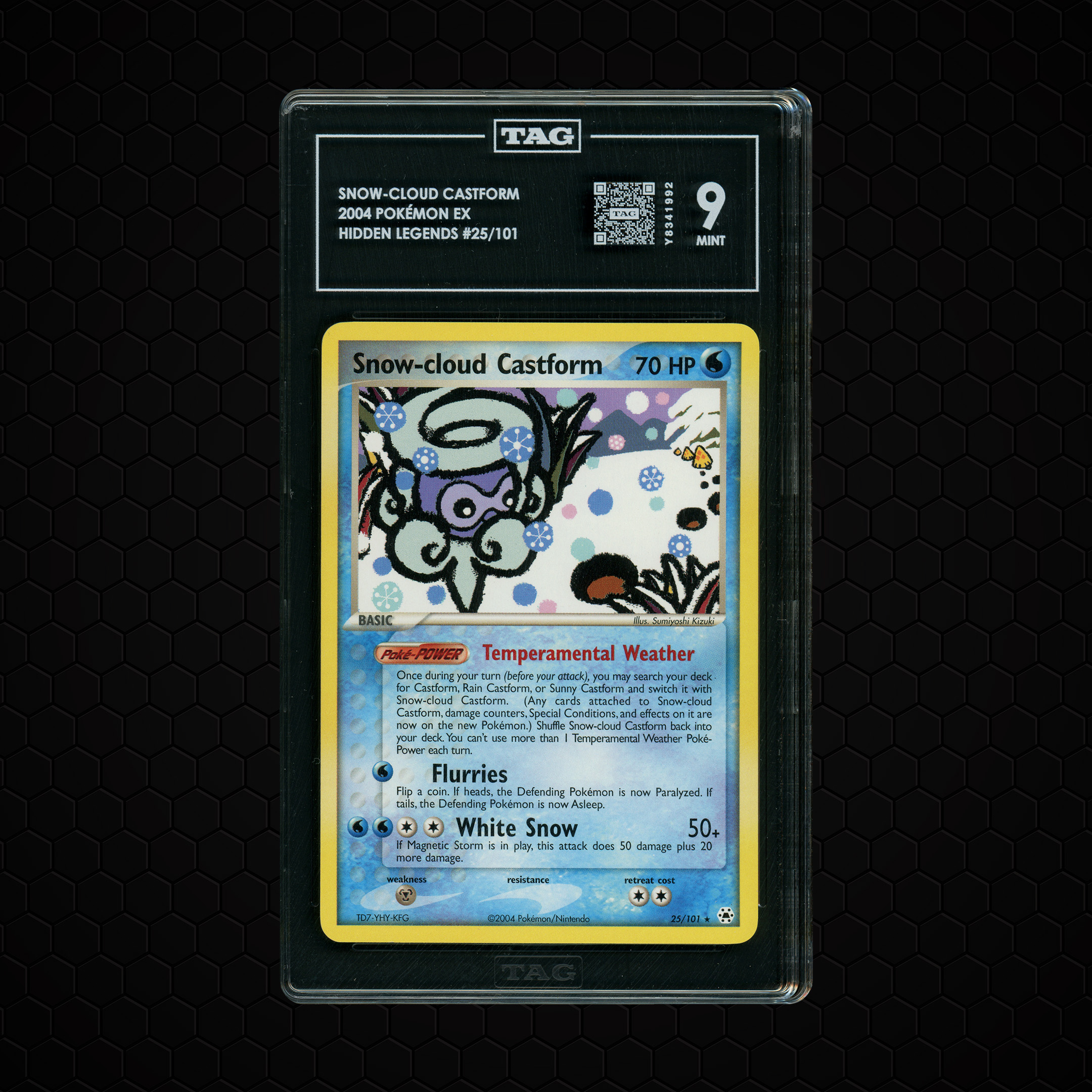 2004 Hidden Legends Snow-Cloud Castform #25 TAG 9