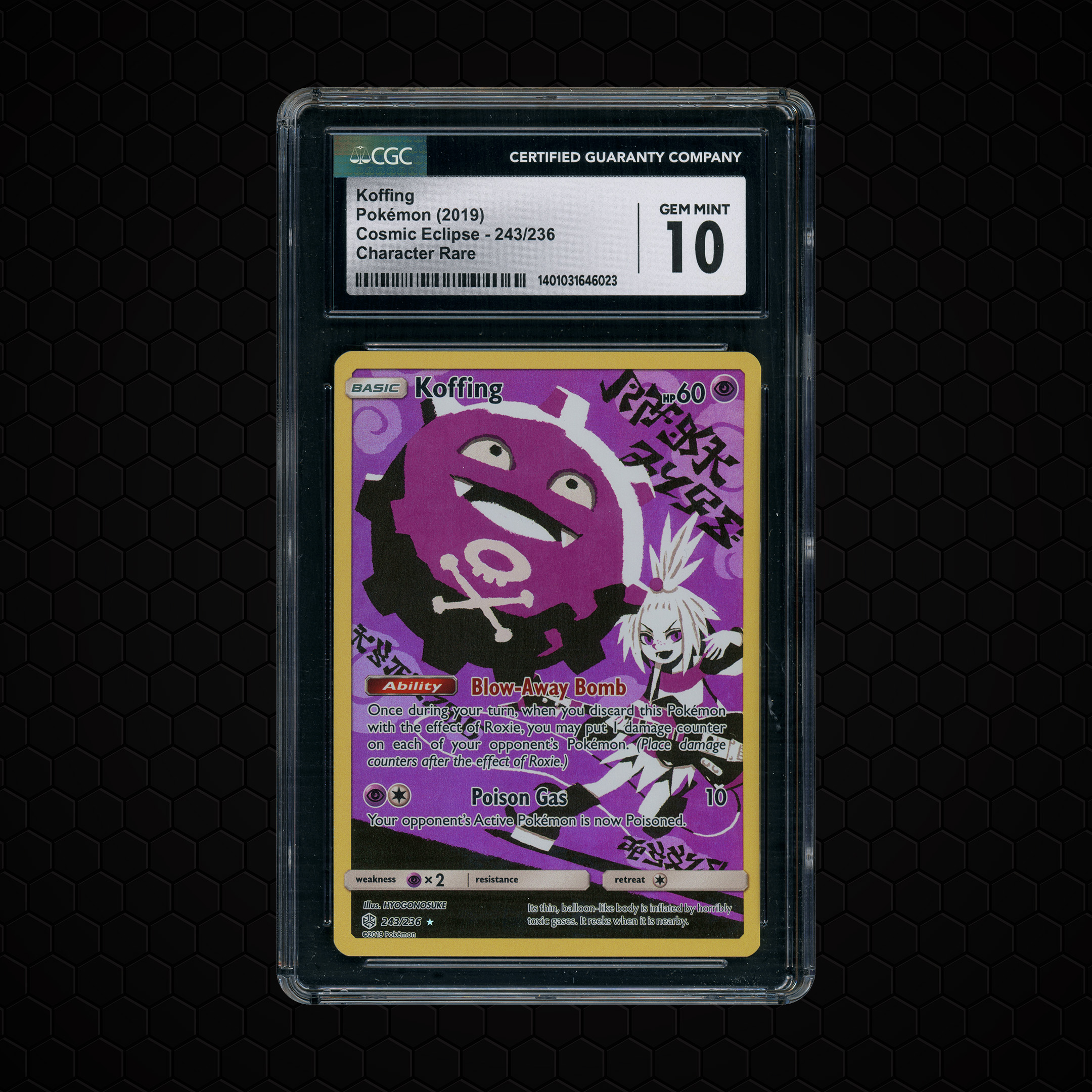 2019 Cosmic Eclipse Koffing #243 CGC 10