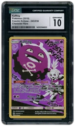 2019 Cosmic Eclipse Koffing #243 CGC 10 on Beezie.