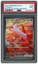 2024 Surging Sparks Latias EX #239 PSA 9 on Beezie.