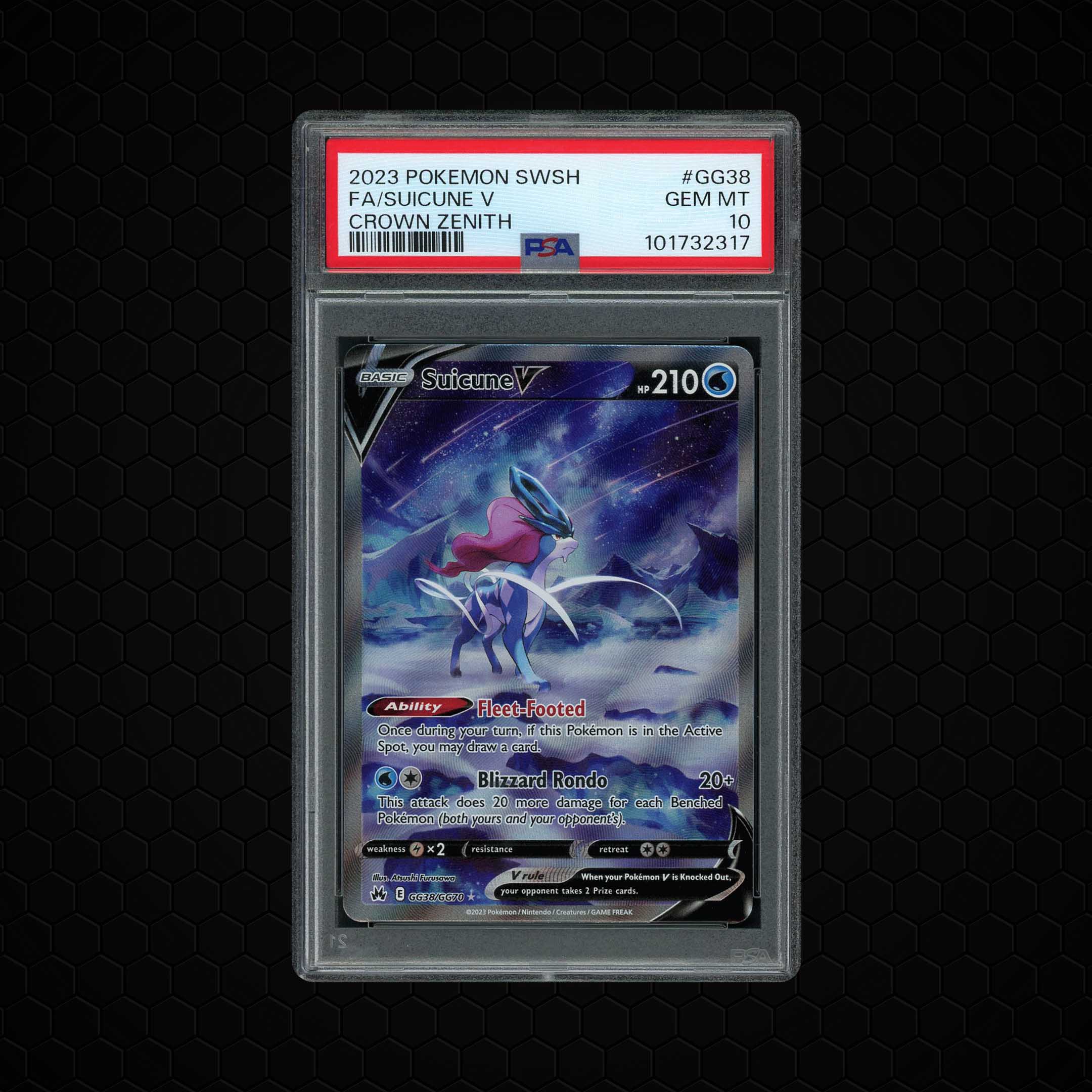 2023 Crown Zenith Suicune V #GG38 PSA 10
