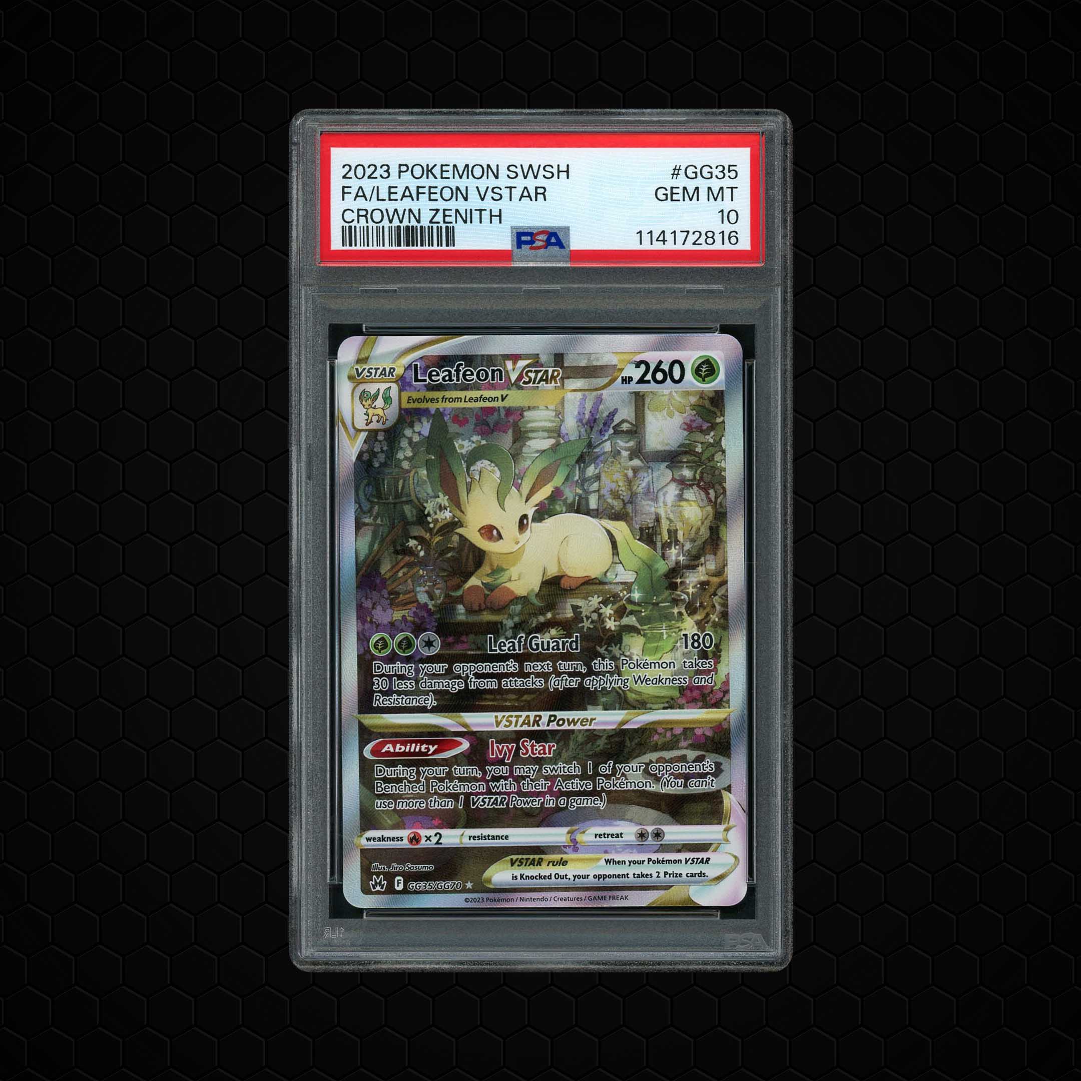 2023 Crown Zenith Leafeon VSTAR #GG35 PSA 10