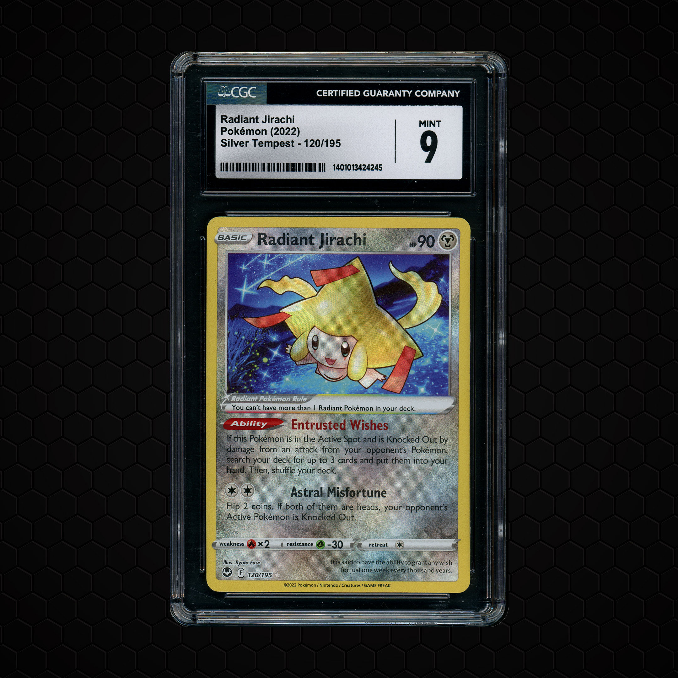 2022 Silver Tempest Radiant Jirachi #120 CGC 9