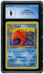 1999 Fossil Unlimited Kingler #38 CGC 9 on Beezie.