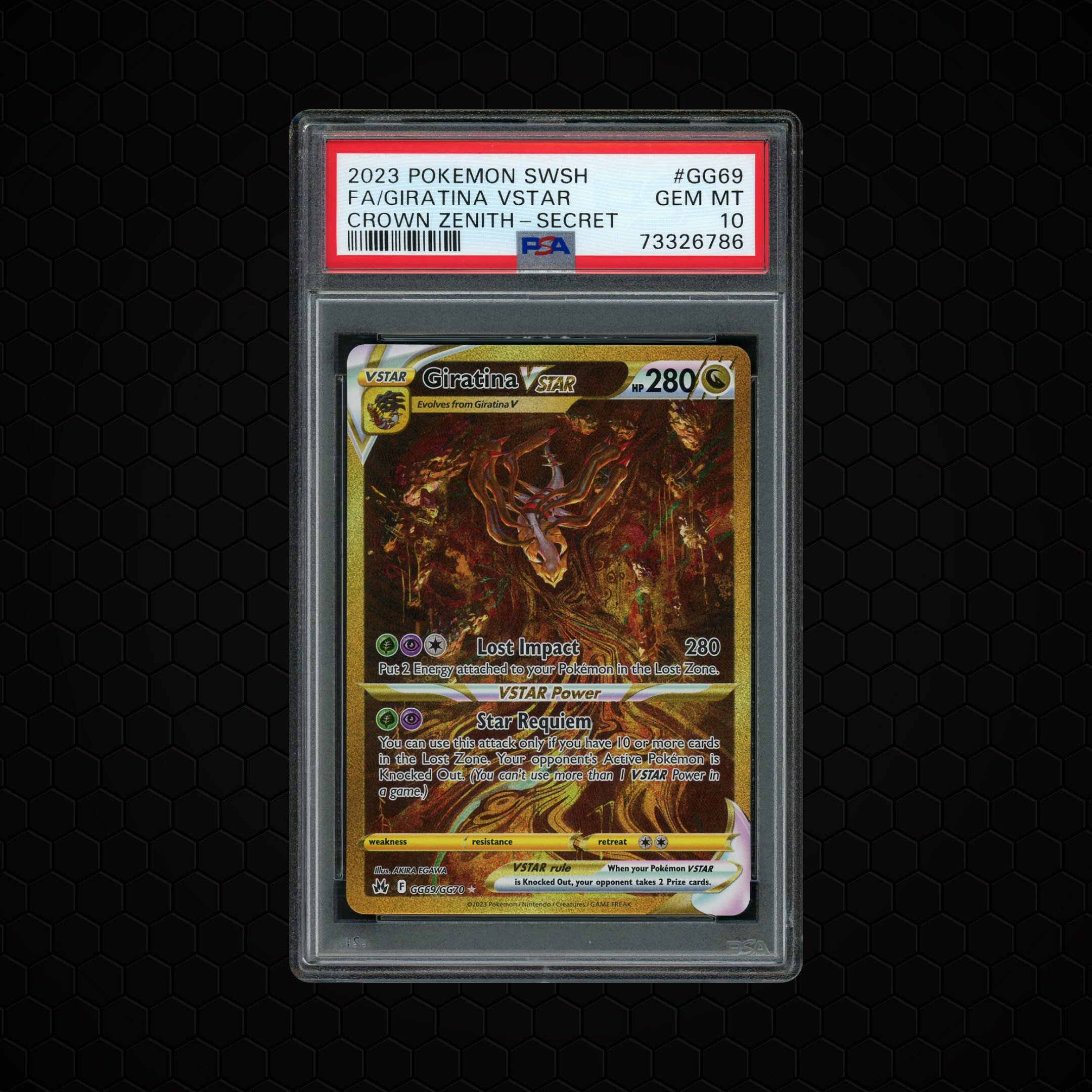 2023 Crown Zenith Giratina VSTAR #GG69 PSA 10