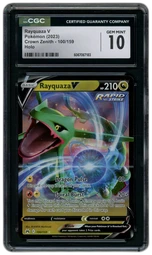 2023 Crown Zenith Rayquaza V #100 CGC 10 on Beezie.