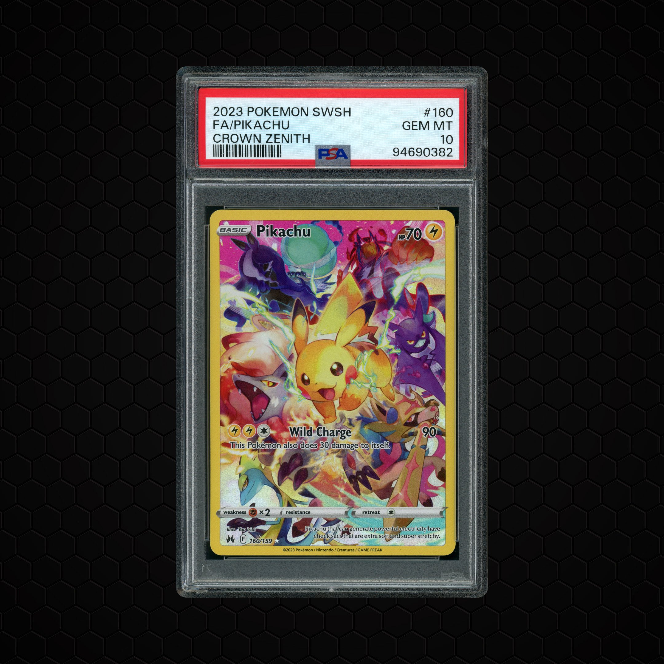 2023 Crown Zenith Pikachu #160 PSA 10