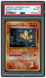 1999 Japanese Gym 2 Blaine's Moltres #146 PSA 8 on Beezie.