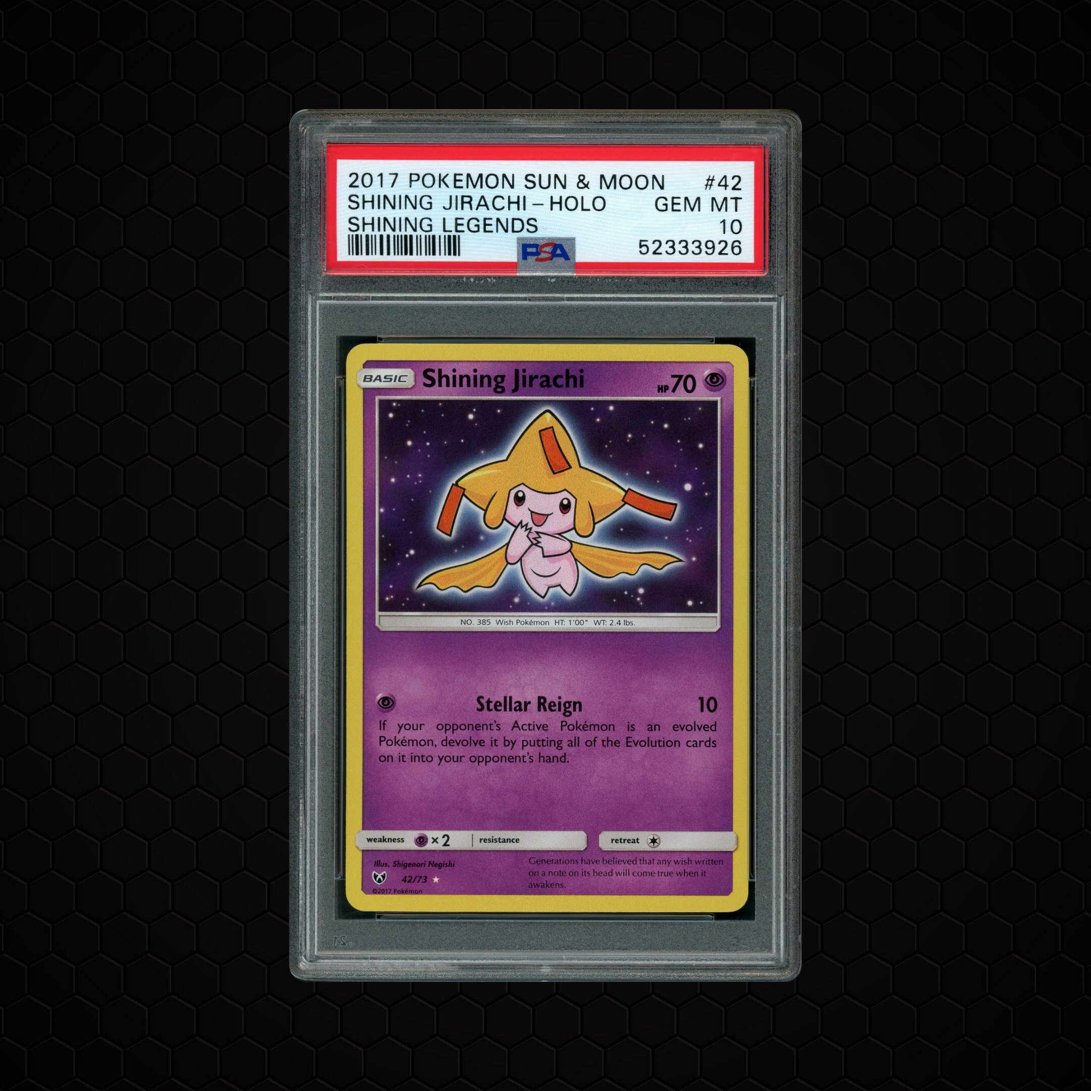 2017 Shining Legends Shining Jirachi #42 PSA 10