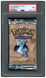 1999 Fossil 1st Edition Lapras PSA 9 on Beezie.
