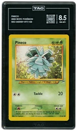 2002 Neo Destiny Pineco #77 TAG 8.5 on Beezie.