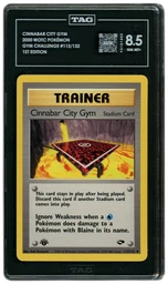 2000 Gym Challenge 1st Edition Cinnabar City Gym #113 TAG 8.5 on Beezie.