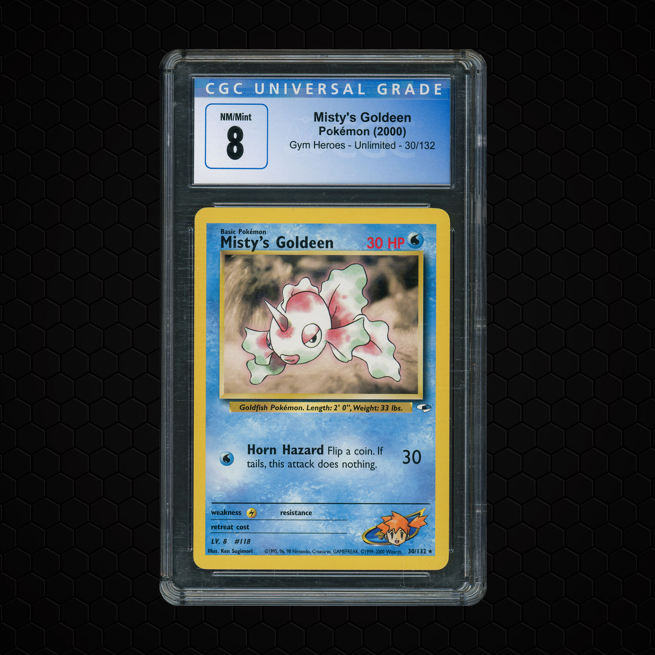 2000 Gym Heroes Unlimited Misty's Goldeen #30 CGC 8