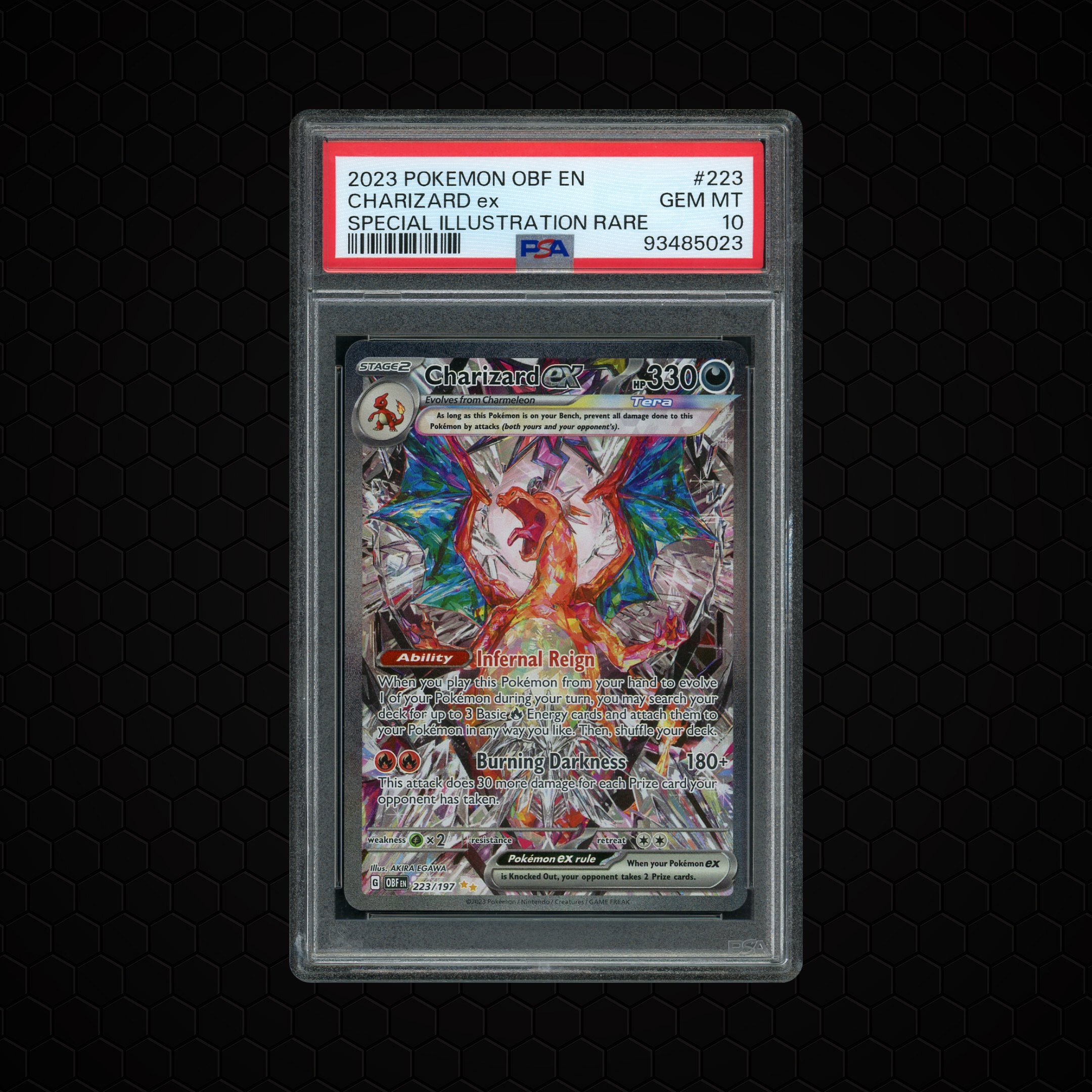 2023 Obsidian Flames Charizard EX #223 PSA 10