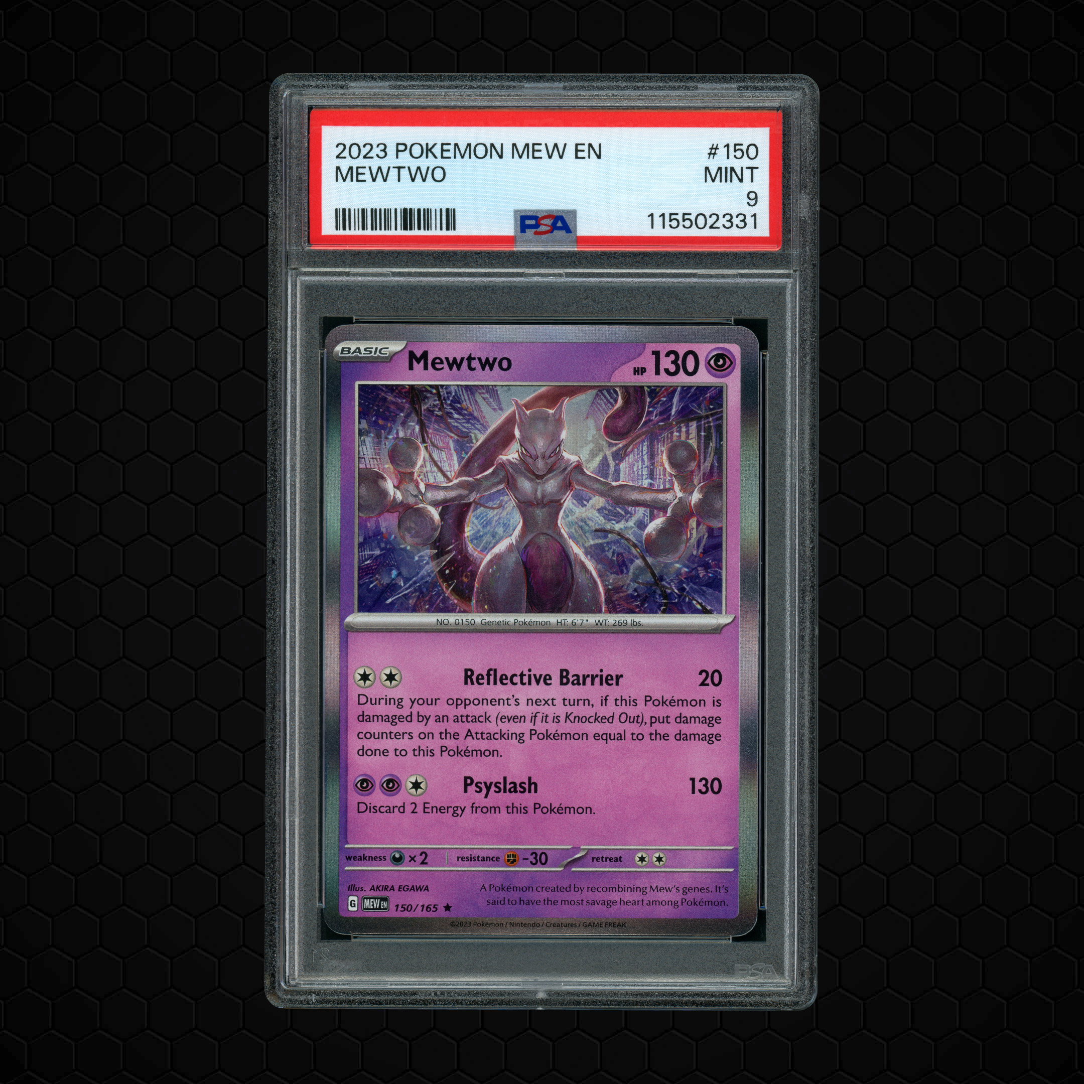 2023 Pokemon 151 Mewtwo #150 PSA 9