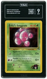 2000 Gym Heroes Erika's Exeggcute #77 TAG 9 on Beezie.