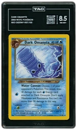 2002 Neo Destiny Dark Omanyte #37 TAG 8.5 on Beezie.