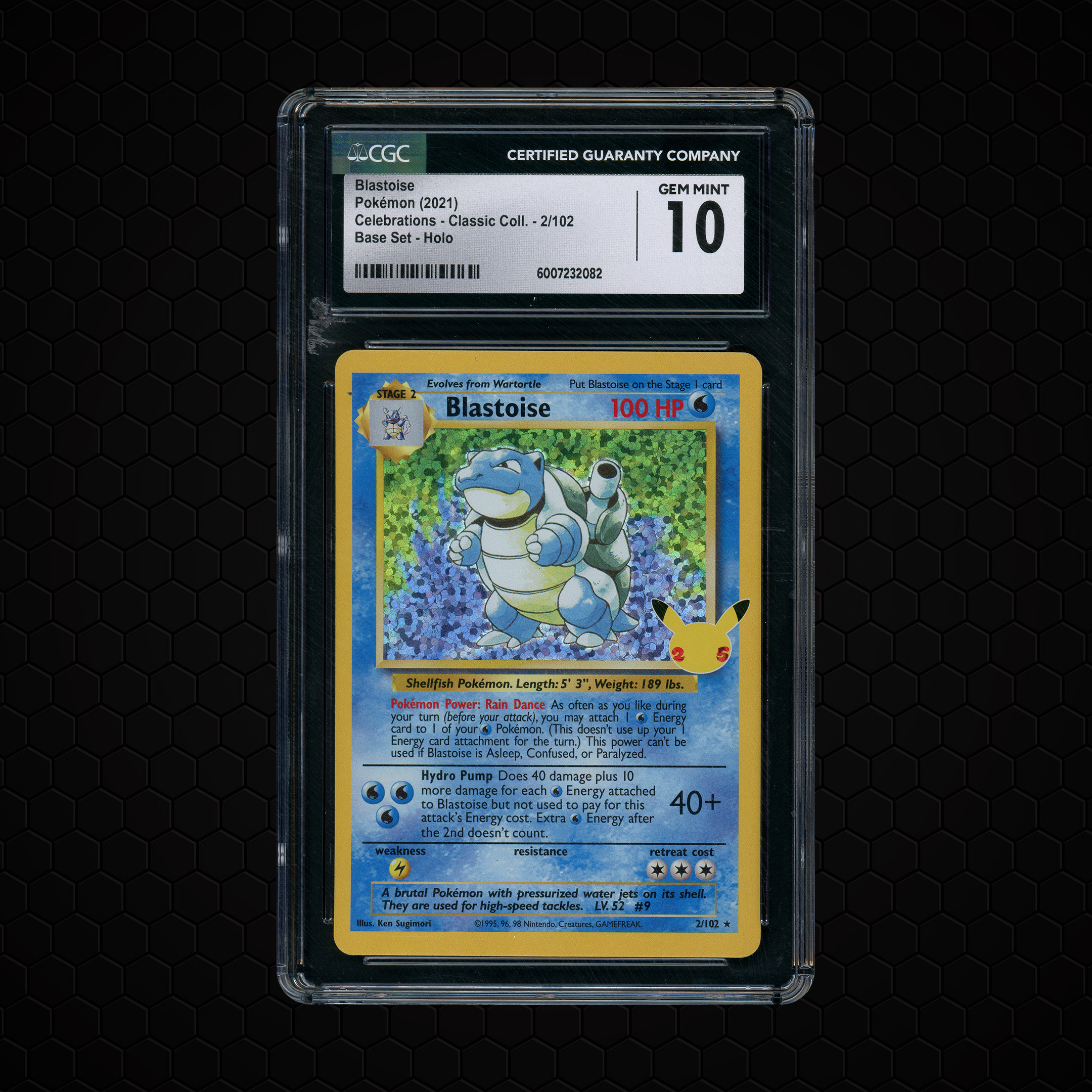 2021 Celebrations Classic Collection Blastoise #2 CGC 10