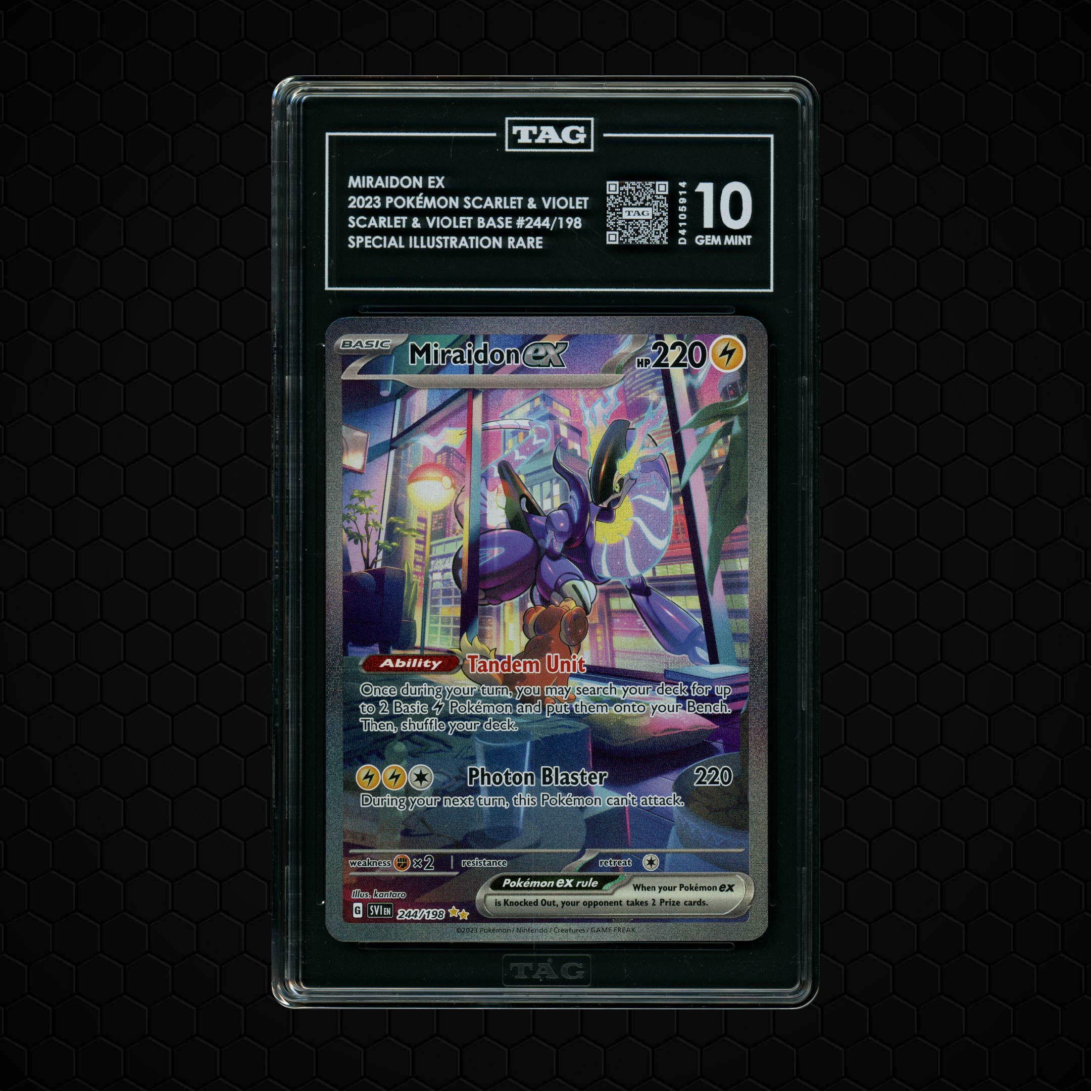 2023 Scarlet & Violet Base Miraidon EX #244 TAG 10