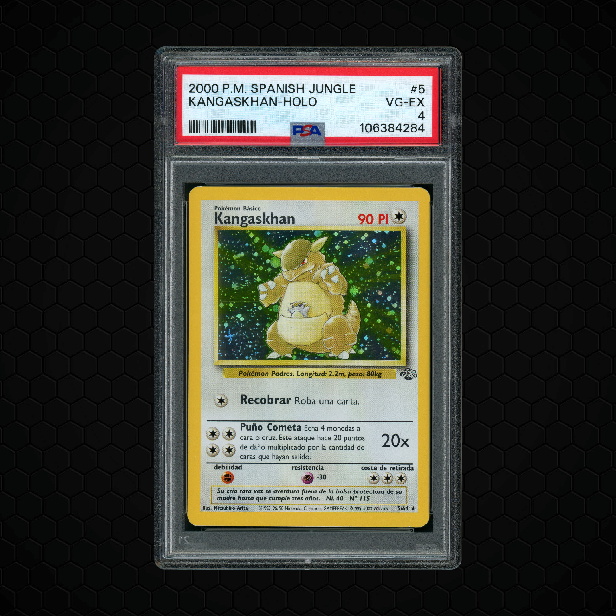 2000 Spanish Jungle Kangaskhan #5 PSA 4